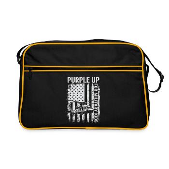 Purple Spice Up Military Kids Helicopter Military K - Retro Bag - black/gold - Front