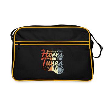 Nous avons les cuivres et les airs - Sac Retro - noir/or - Devant