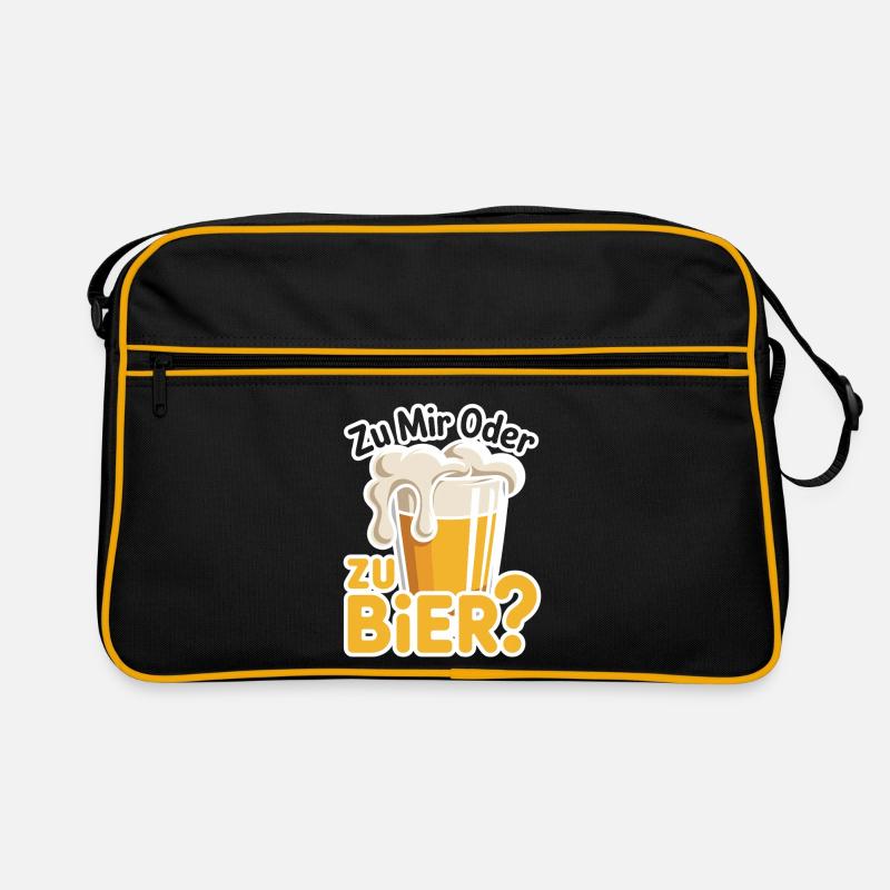 Bier Zu Mir Oder Zu Bier Flirt Single Party Malle Retro Tasche