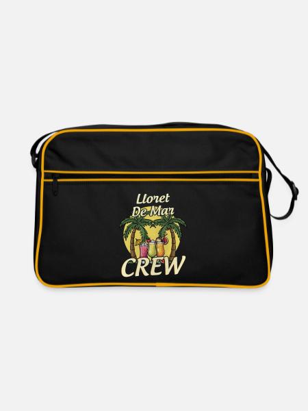 Lloret De Mar Crew - Retro Tasche - Schwarz/Gold