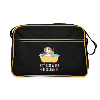 Toiletteur pour chiens - Sac Retro - noir/or - Devant