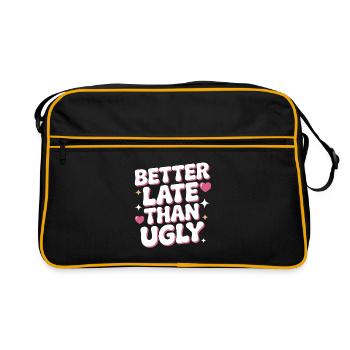 Mieux vaut tard que vilaine diva maquillage Retardataire - Sac Retro - noir/or - Devant