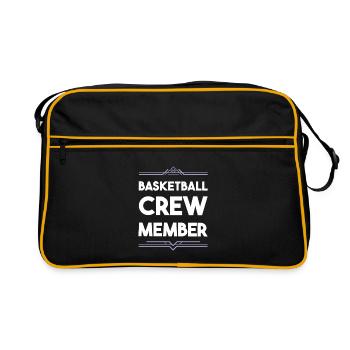 Équipe de basket-ball - Sac Retro - noir/or - Devant