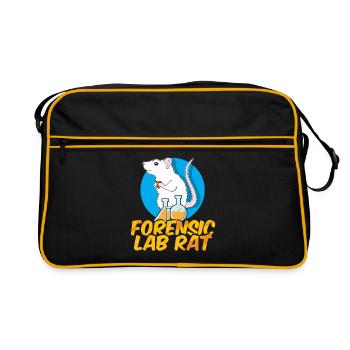 Rat, rat de maison, propriétaire de rats, amoureux des rats - Sac Retro - noir/or - Devant