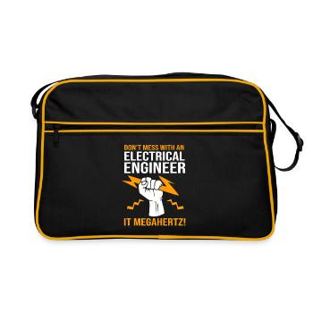 Electrical Engineer Electrician Electrical Engineering - Retro Bag - black/gold - Front