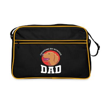 Chesapeake Bay Retriever - Retro Tasche - Schwarz/Gold - Vorne