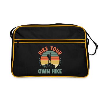 Hiking Mountain Trail Backpacking Outdoors Poaching - Retro Bag - black/gold - Front