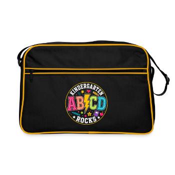 Kita AB/CD Rocks colorful learning world - Retro Bag - black/gold - Front