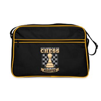 Chess Chess Player Chessboard - Retro Bag - black/gold - Front