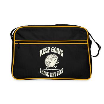 Continuer Petits pieds Motivation - Sac Retro - noir/or - Devant