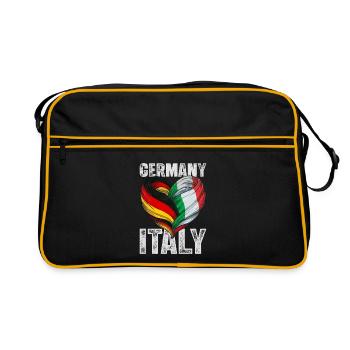 Cœur de l’Allemagne et de l’Italie - Sac Retro - noir/or - Devant