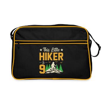 Hiking Kids 9th Birthday Adventure Hiking Kids - Retro Bag - black/gold - Front