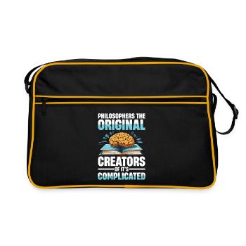 Philosophie Humor Philosophers The Original - Sac Retro - noir/or - Devant