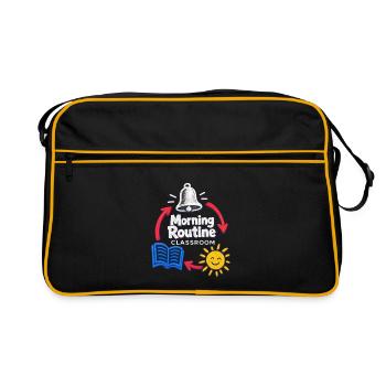 Morning Routine Classroom Teacher Back to School - Retro Bag - black/gold - Front