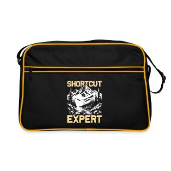 Shortcut Expert Hiking Mountains Mountaineering - Retro Bag - black/gold - Front