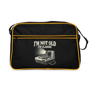Pas vieux I’m Classic Camera Design - Sac Retro - noir/or - Devant