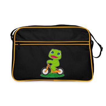 Vélo Grenouille - Sac Retro - noir/or - Devant