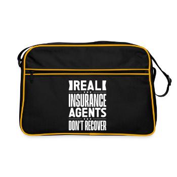 Insurance Agent Costume Real Don´t Recover - Retro Tasche - Schwarz/Gold - Vorne