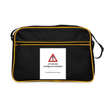 Attention : IA hallucinante - Sac Retro - noir/or - Devant