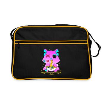 Pastell Gothic - Retro Tasche - Schwarz/Gold - Vorne