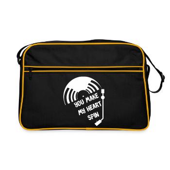 Vinyle - Sac Retro - noir/or - Devant