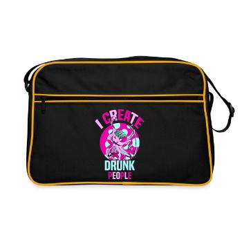 Serveur Barman Barchef - Sac Retro - noir/or - Devant
