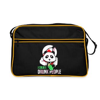waiter bartender bartender bartender barchef - Retro Bag - black/gold - Front