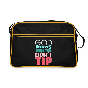 Serveur Barman Barchef - Sac Retro - noir/or - Devant