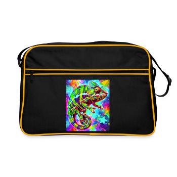 chameleon - Retro Bag - black/gold - Front