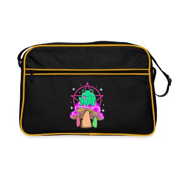 Pastell Gothic - Retro Tasche - Schwarz/Gold - Vorne