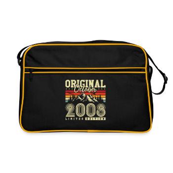 Original October 2008 – 18th Birthday Vintage - Retro Bag - black/gold - Front