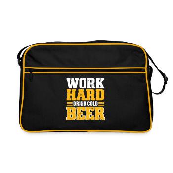 Beer Lover Beer Garden Cadeau Bavaria Beer Garden - Sac Retro - noir/or - Devant