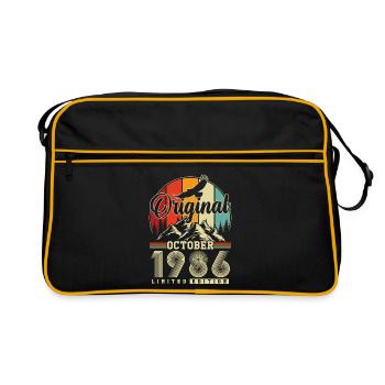 Original October 1986 – 40th Birthday Vintage - Retro Bag - black/gold - Front