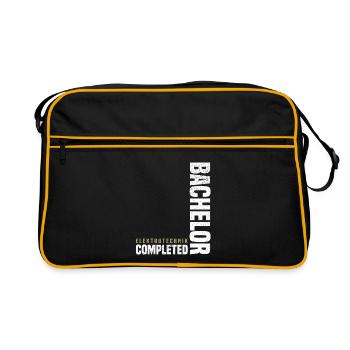 Bachelor Elektrotechnik - Retro Tasche - Schwarz/Gold - Vorne