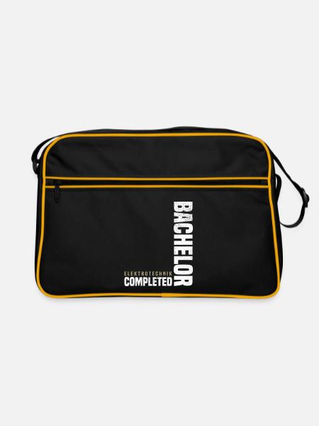 Bachelor Elektrotechnik - Retro Tasche - Schwarz/Gold