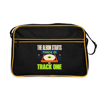 Cd-sammler Kompaktplatte Physisches Medium - Retro Tasche - Schwarz/Gold - Vorne