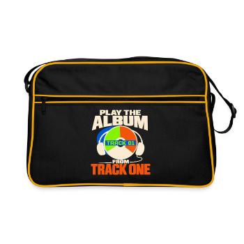 Cd-sammler Kompaktplatte Physisches Medium - Retro Tasche - Schwarz/Gold - Vorne