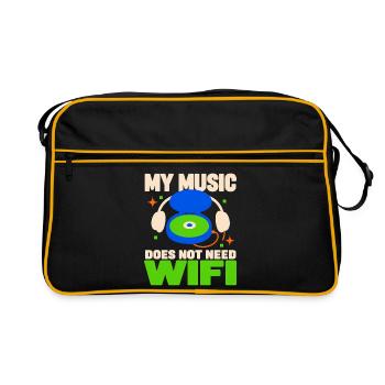Cd-sammler Kompaktplatte Physisches Medium - Retro Tasche - Schwarz/Gold - Vorne