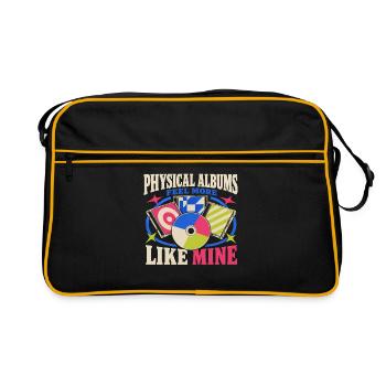 Cd-sammler Kompaktplatte Physisches Medium - Retro Tasche - Schwarz/Gold - Vorne
