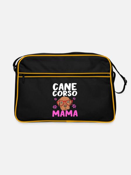 Cane Corso - Retro Tasche - Schwarz/Gold