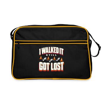 Autocross-rennfahrer Geschenk Für - Retro Tasche - Schwarz/Gold - Vorne