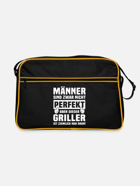 Griller - Retro Tasche - Schwarz/Gold