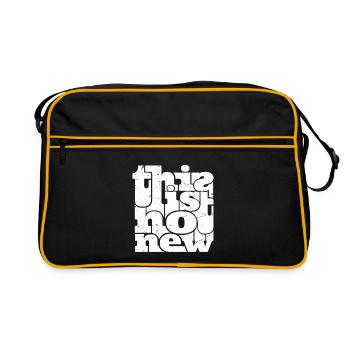 So neu - Retro Tasche - Schwarz/Gold - Vorne