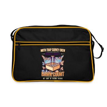 Nachtdienst Mottenfalle Morgendämmerung - Retro Tasche - Schwarz/Gold - Vorne