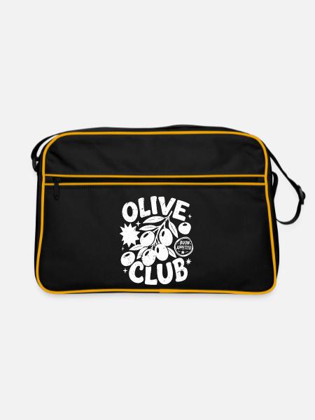 olive club - Retro Tasche - Schwarz/Gold