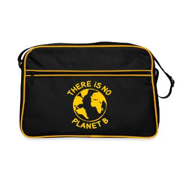 There is no planet B - Sac Retro - noir/or - Devant