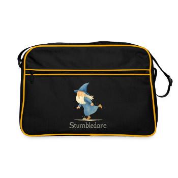 Stumbledore Wizard (Medium Size) - Retro Bag - black/gold - Front