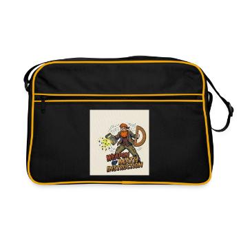 Arme de l’enseignement des mathématiques - Sac Retro - noir/or - Devant