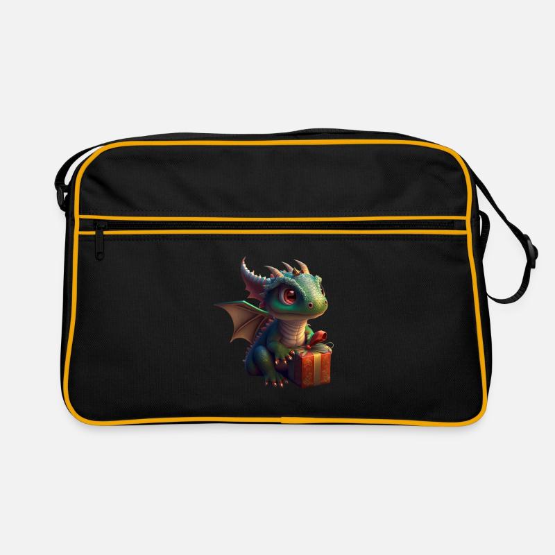 Bébé dragon avec cadeau Sac Retro