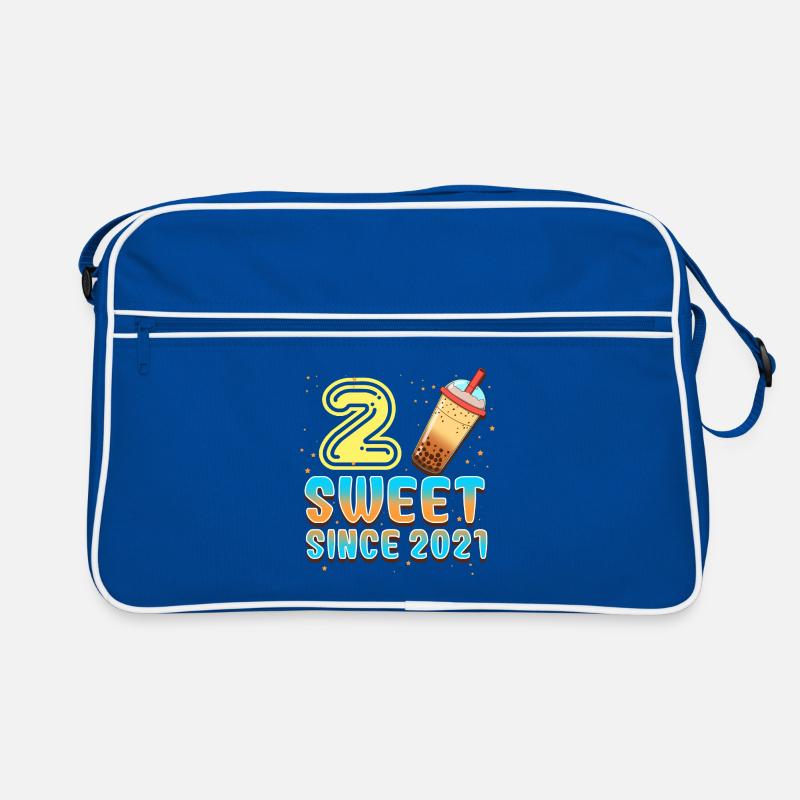 2. Geburtstag Bubble Tee Retro Tasche